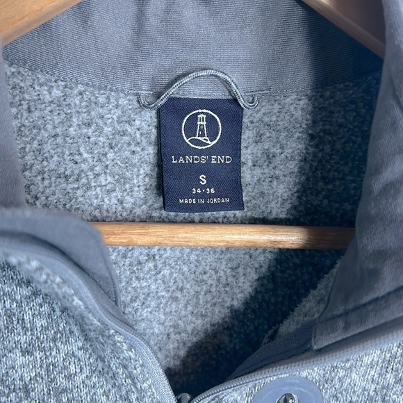 Lands' End Quarter Zip Pullover size S 34-36 - Picture 2 of 7